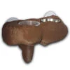 3D Printed Dual 0.5oz Cup Feeding Ledge (Earth Brown) -Natural Pet Care Shop 3dprintsrus 3d printed dual 0.5oz cup feeding ledge earth brown 49371.1678295568