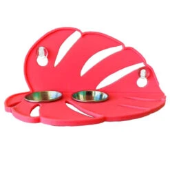 3D Printed Monstera Leaf Dual 0.5oz Cup Suction Cup Feeding Ledge -Natural Pet Care Shop 3dprintsrus 3d printed monstera leaf dual 0.5oz cup suction cup feeding ledge 18537.1707020057