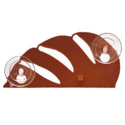 3D Printed Monstera Leaf Dual 0.5oz Cup Suction Cup Feeding Ledge -Natural Pet Care Shop 3dprintsrus 3d printed monstera leaf dual 0.5oz cup suction cup feeding ledge 92848.1707192975