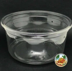 4.5" Vented Ultra Clear Deli Cup 16oz (10-pack With Lids)