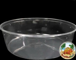 9.75" Vented Ultra Clear Deli Cups 96oz (5-pack With Lids)