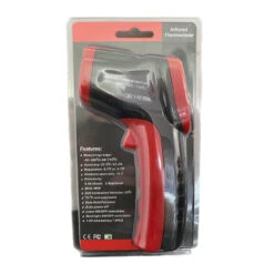ATR Infrared (IR)Digital Temperature Gun Thermometer (Non-Contact LCD IR Laser) Batteries Included (Red Casing)