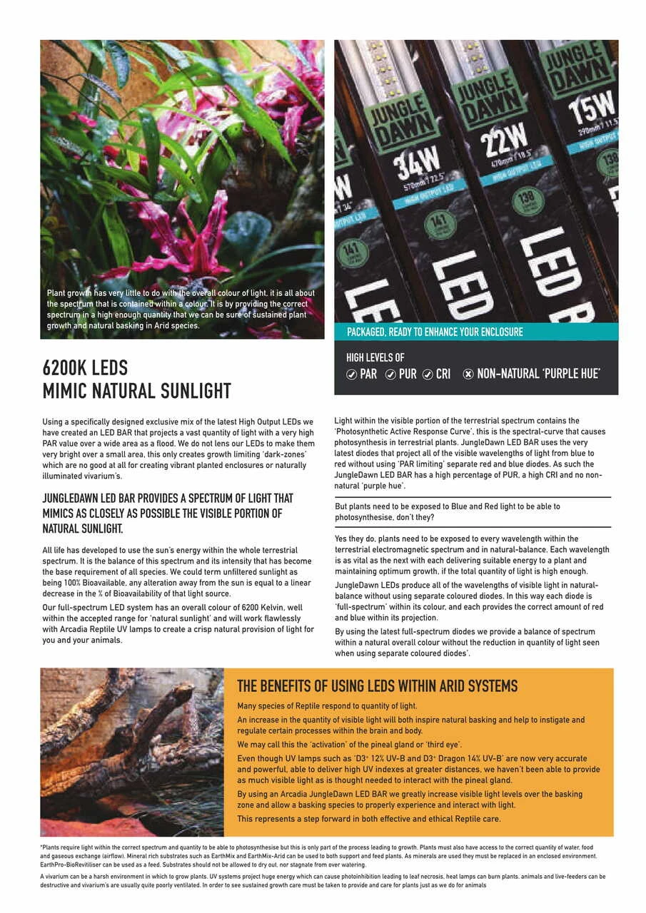 Arcadia Jungle Dawn LED Bar - 22.5" 34 Watts 10 Arcadia Jungle Dawn LED Bar - 22.5" 34 Watts - Image 8