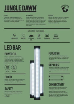 Arcadia Jungle Dawn LED Bar - 34" 51 Watts -Natural Pet Care Shop arcadia arcadia jungle dawn led bar 34 51 watts 97454.1677784328