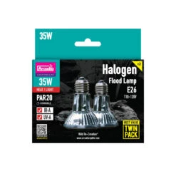 Arcadia Reptile 35w Halogen Flood, Twin Pack