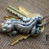 Leachianus Gecko Keychain (Pewter) By Emily Burke -Natural Pet Care Shop emily burke artwork leachianus gecko keychain pewter by emily burke 79408.1632845826