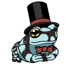 Sir Amazon Milk Frog Hat Pin