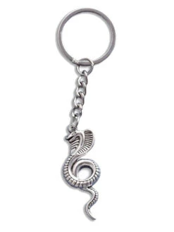 PEWTER COBRA KEYCHAIN