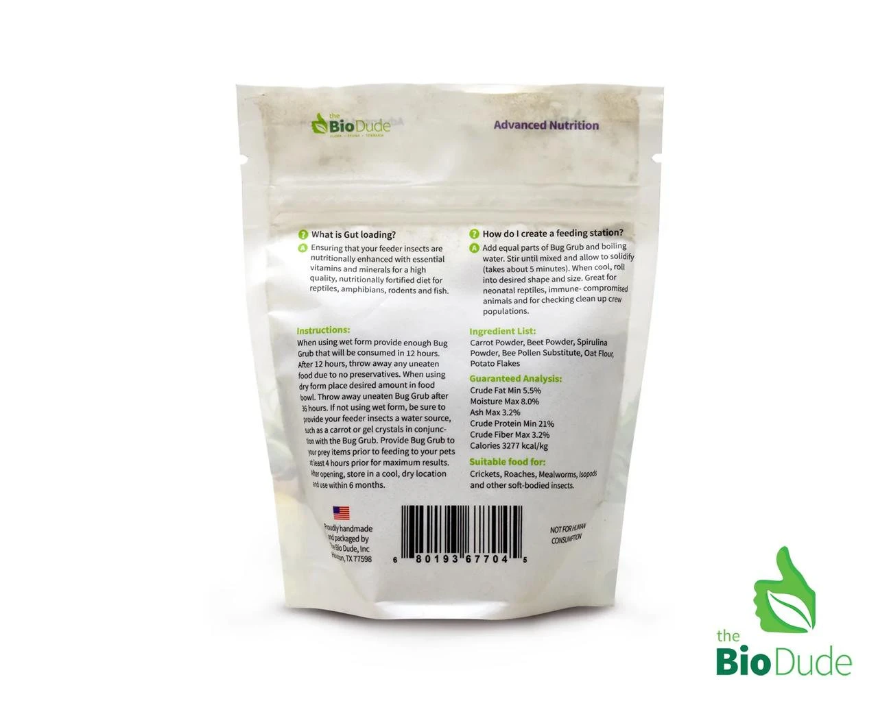 The BioDude Bug Grub Premium Insect Gutload, 4oz Bag 4 The BioDude Bug Grub Premium Insect Gutload, 4oz Bag - Image 2