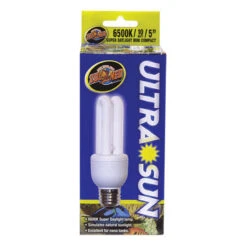 Zoo Med 6,500K Ultra Sun Mini Compact Fluorescent Lamp, 10w, 5"