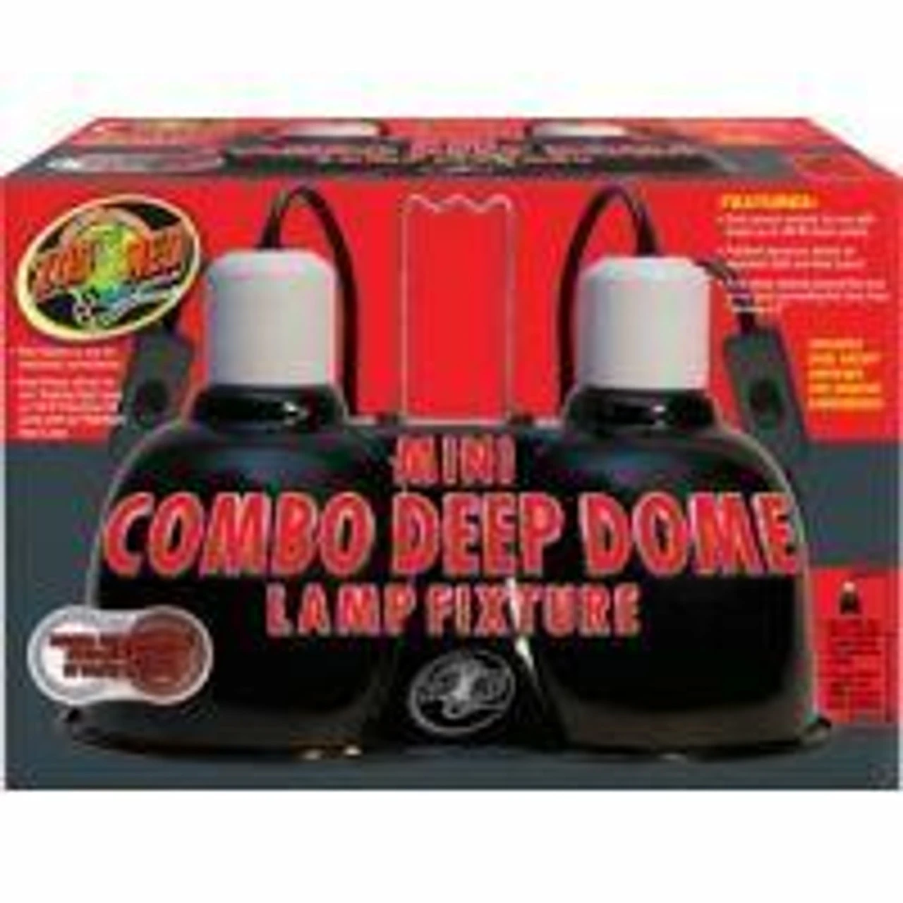 Zoo Med Mini Deep Dome Combo Fixture 3 Zoo Med Mini Deep Dome Combo Fixture