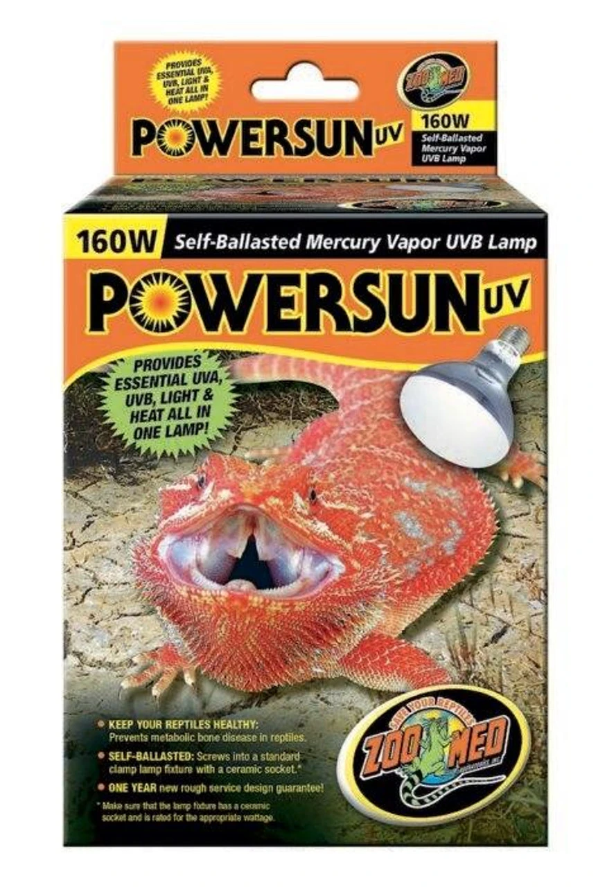 Zoo Med Powersun UV 160 Watt MVB Mercury Vapor 3 Zoo Med Powersun UV 160 Watt MVB Mercury Vapor