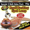 Zoo Med Repti Basking Spot Lamp 75 Watt (2 Pack) -Natural Pet Care Shop zoo med zoo med repti basking spot lamp 75 watt 2 pack 67383.1620672707