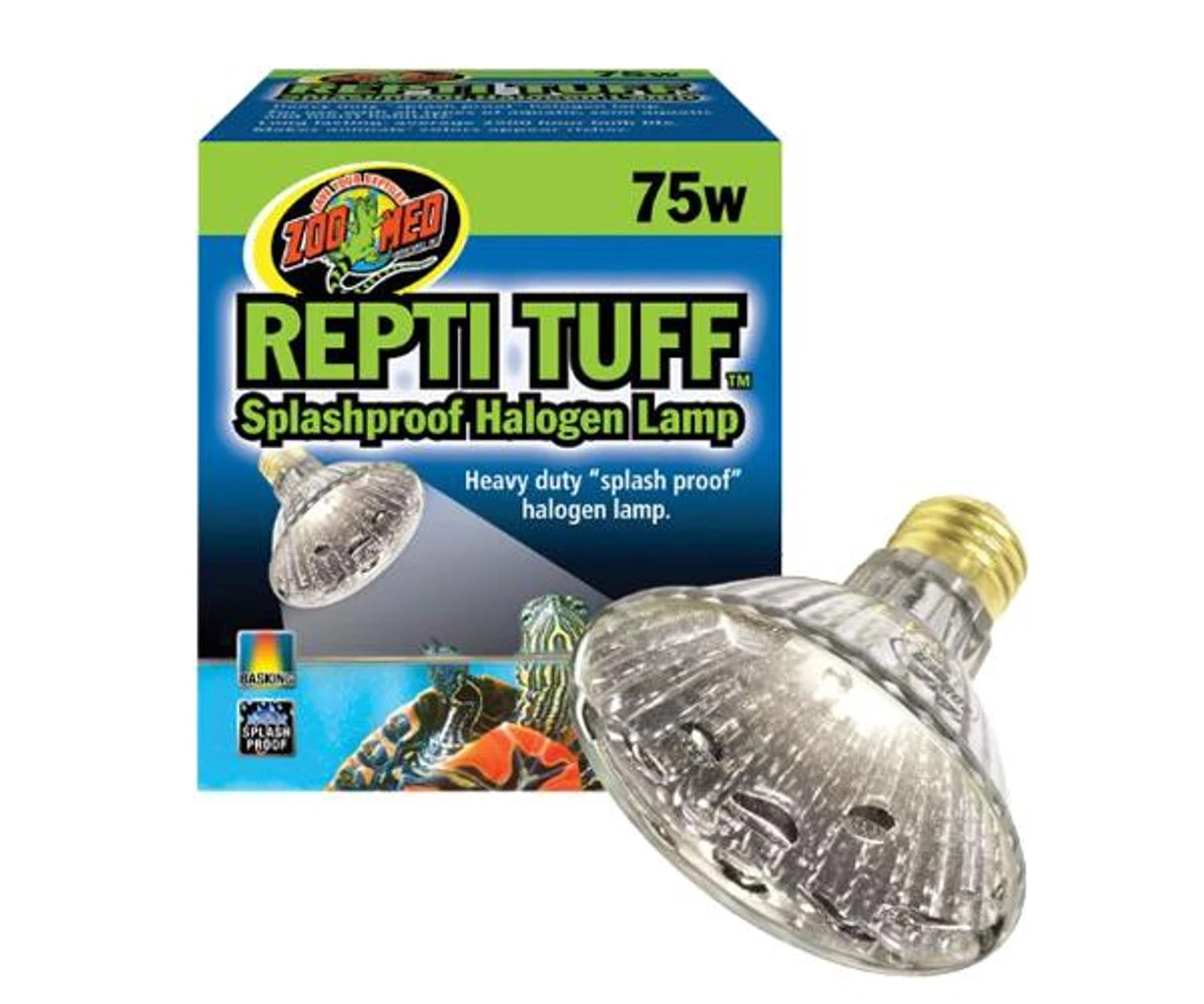 Zoo Med Repti Tuff Halogen Lamp 75 Watt (Splash Proof) 3 Zoo Med Repti Tuff Halogen Lamp 75 Watt (Splash Proof)